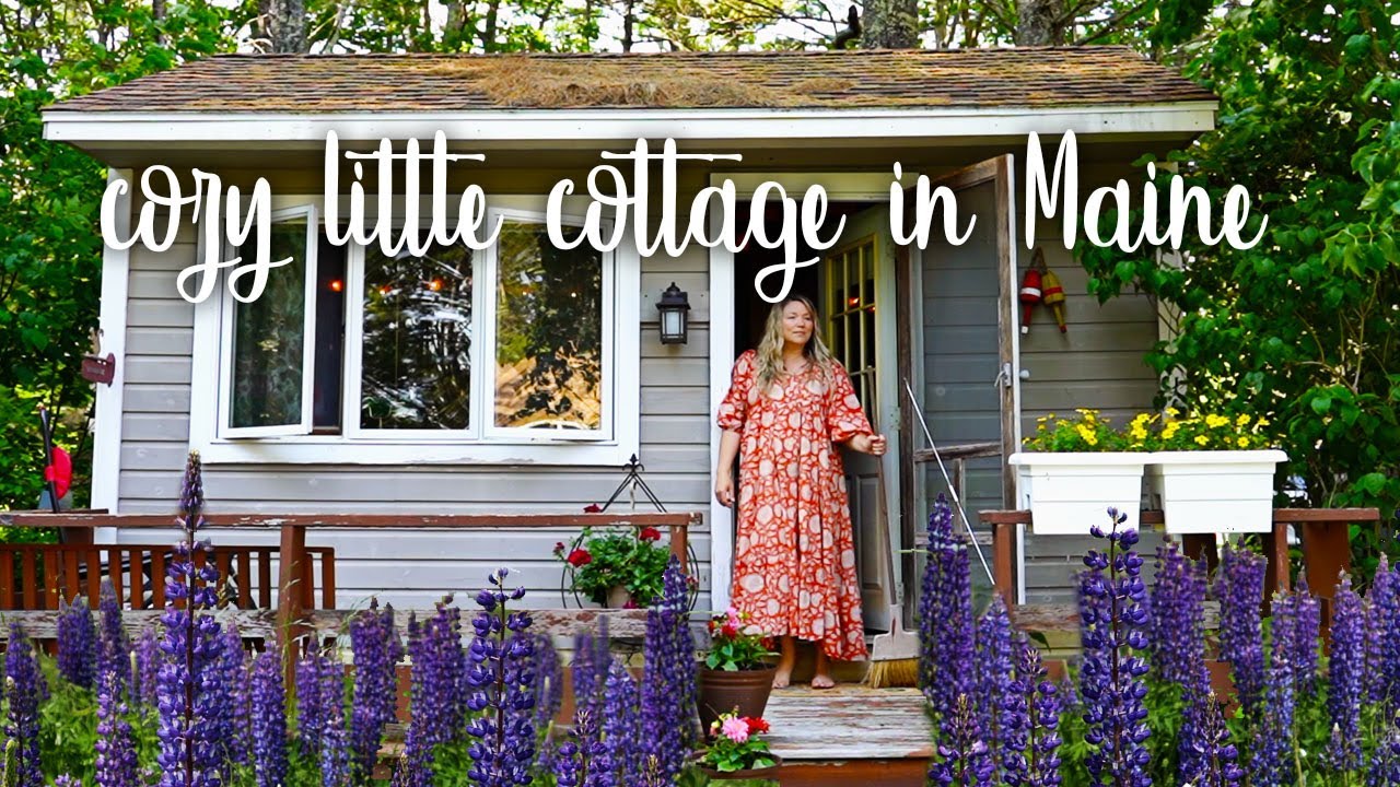 Decorating a tiny cottage in the Maine woods // thrifted boho style