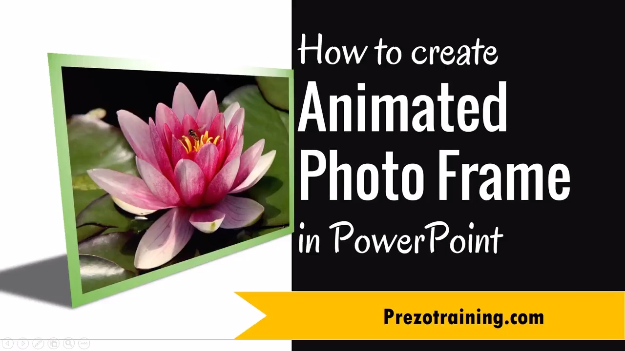 How to Create Animated Picture Frame in PowerPoint 2013