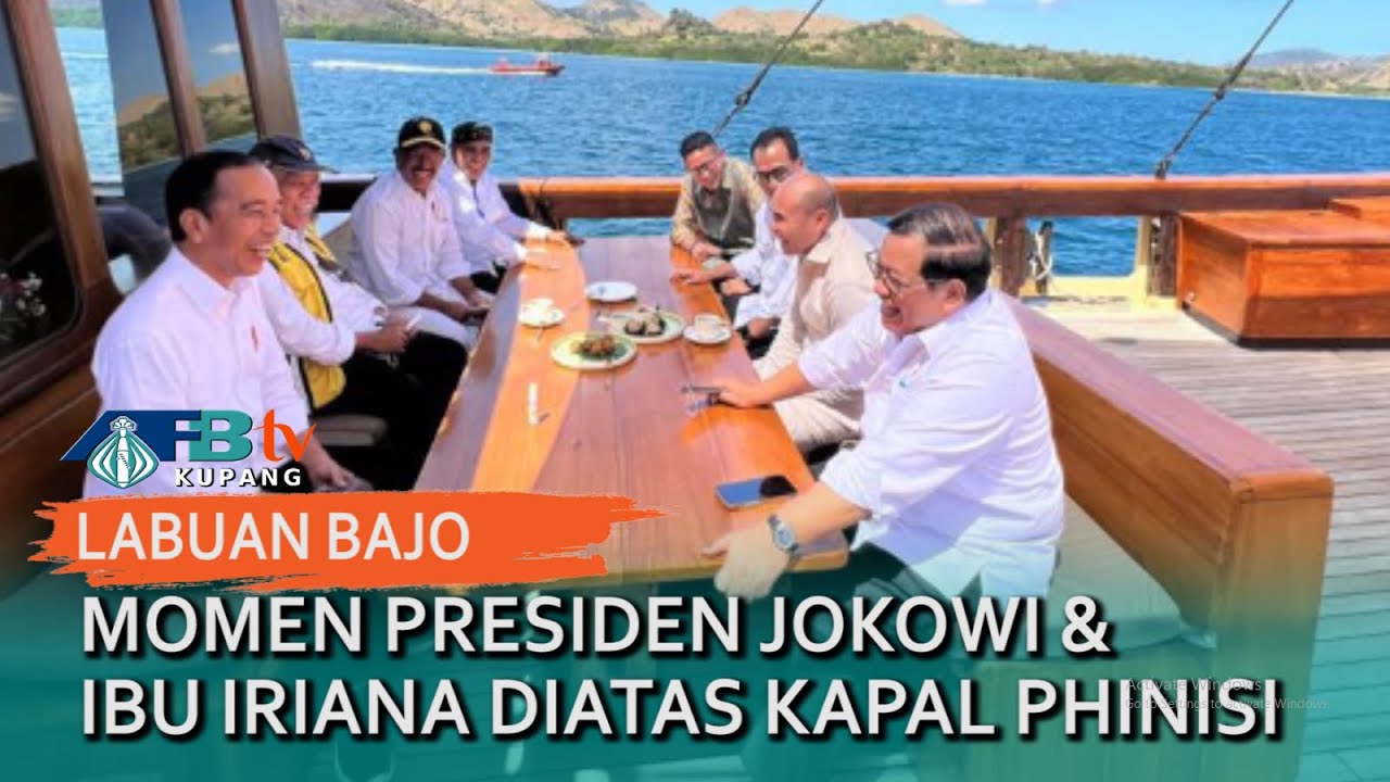 Momen Presiden Jokowi & Ibu Iriana Diatas Kapal Phinisi - Labuan Bajo