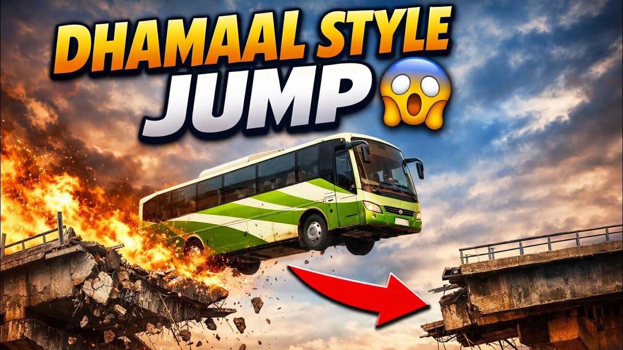 Dhamaal Style Bus Jump 😱🚀 | Unreal Simulator Gameplay