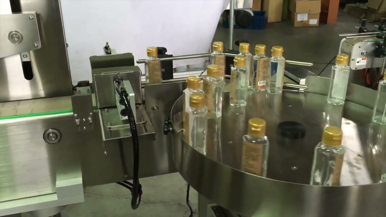 Hexagonal Glass Bottle Labeling Machine/ Auto Labeler for Hexagonal Bottle