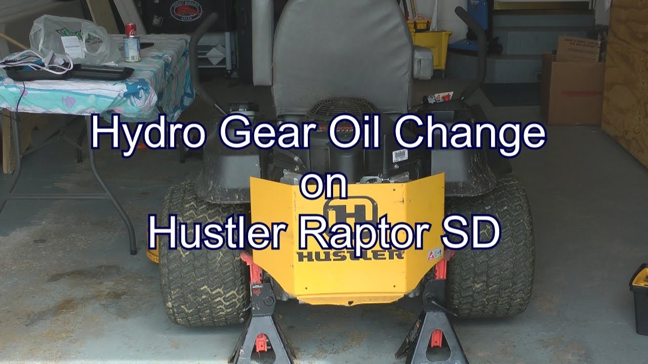 Замена масла в гидротрансмиссии на Hustler Raptor SD