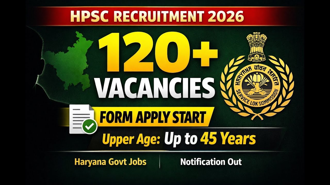 HPSC Recruitment 2026 | 120+ Vacancies | Form Apply Started