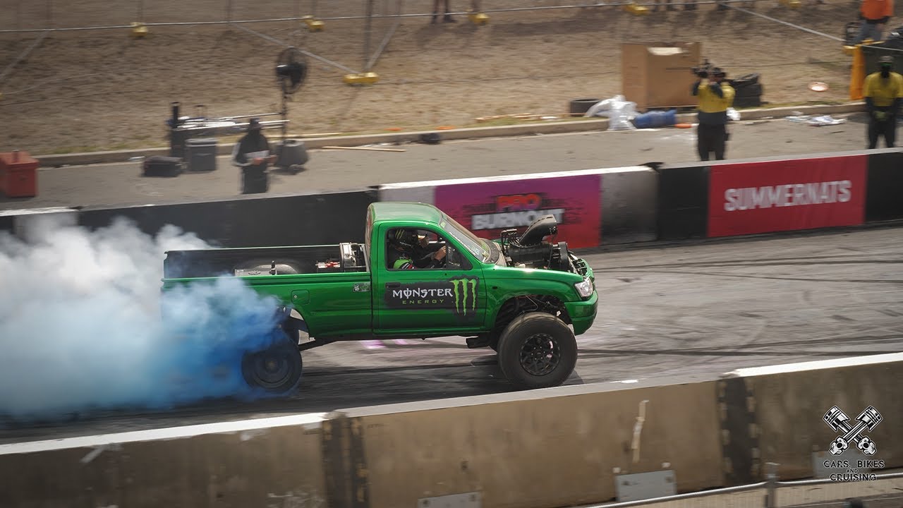 Luxifer doing its thing on the burnout pad, Summernats 38 | #Luxifer #Summernats38 #Burnouts