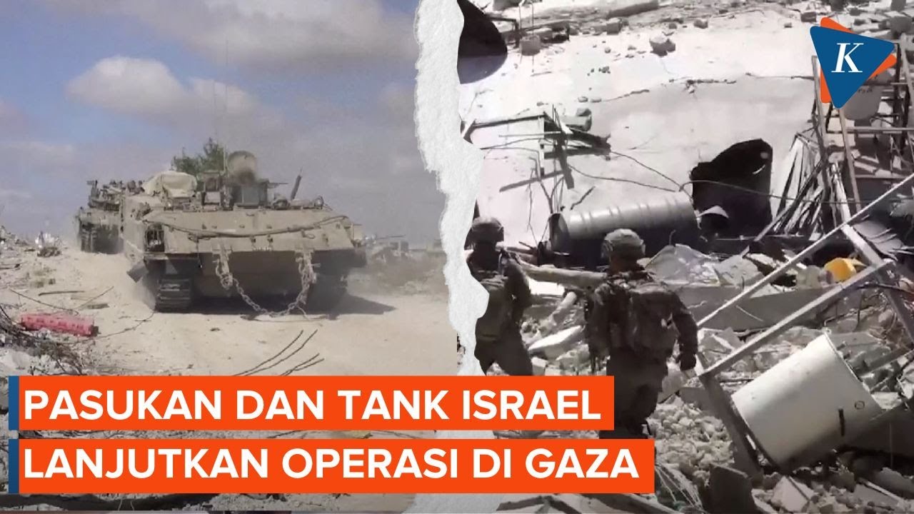 Penampakan Pasukan dan Tank Israel Lancarkan Operasi Darat di Rafah Gaza