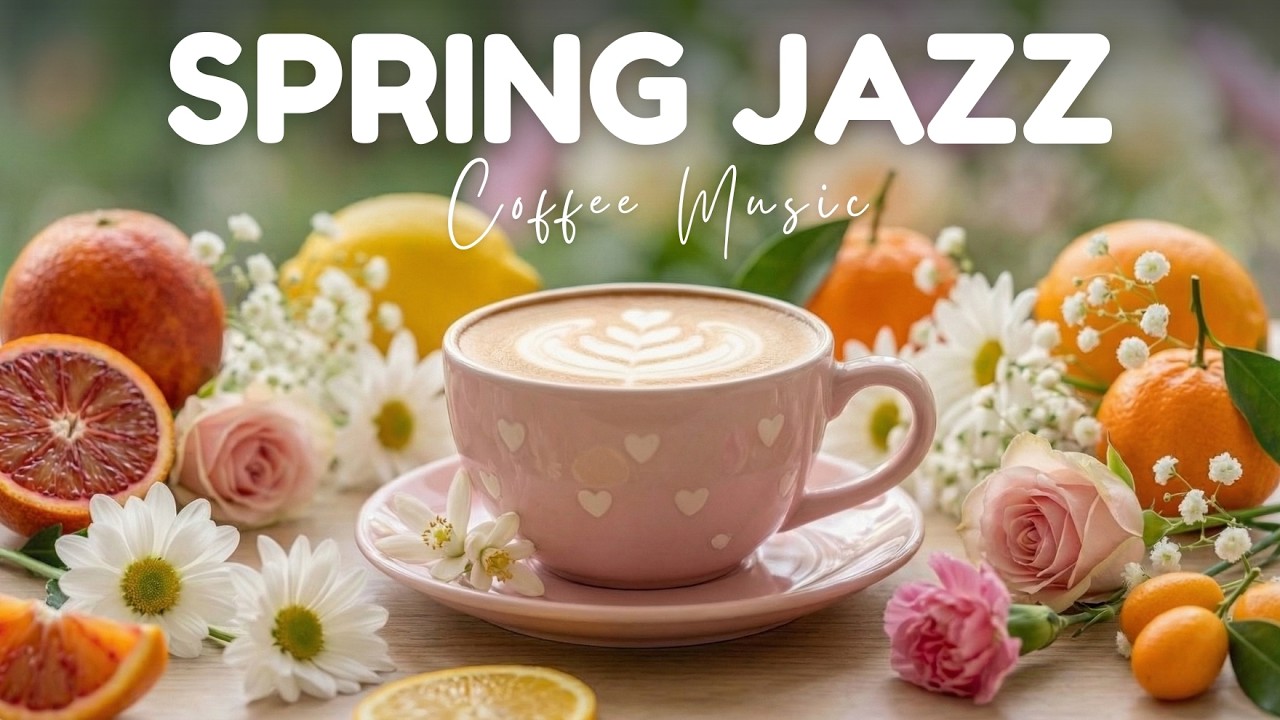 Spring Morning Coffee ☕ Positive Energy Jazz Piano & Sweet Bossa Nova for Happy Moods and Calm Focus