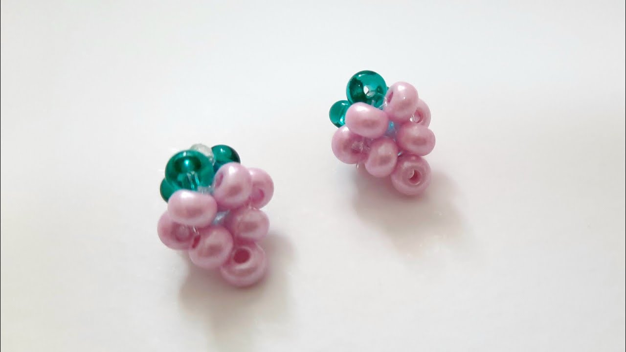 How to make bead grapes (Boncuk üzüm yapımı) #DIY #Tutorial #Grape