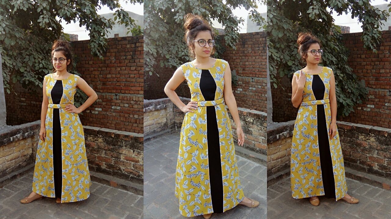 Designer a line  kurti cutting and stitching