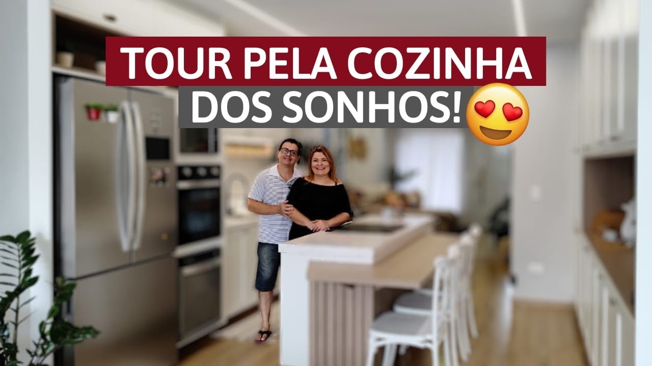 Tour pela nossa cozinha dos sonhos