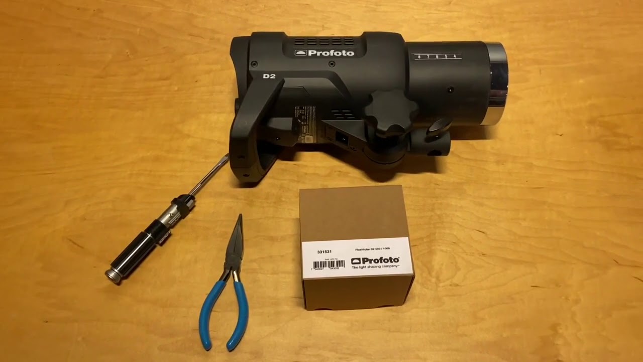 Profoto D2/B1: replacing the strobe tube