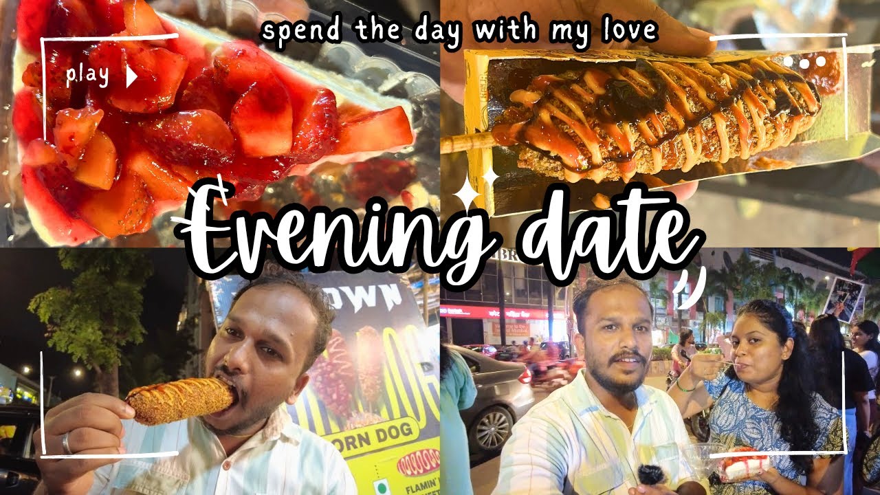 Evening date with nagesh gelo street food khayala 🫶♥️ aani khup sari maja @chitraslifediary