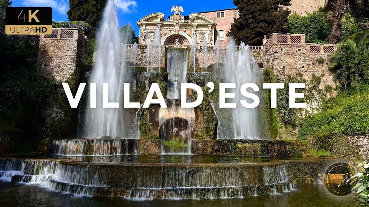 VILLA D'ESTE - 16th Century Villa and Gardens in TIVOLI, Italy - HDR Walking Tour