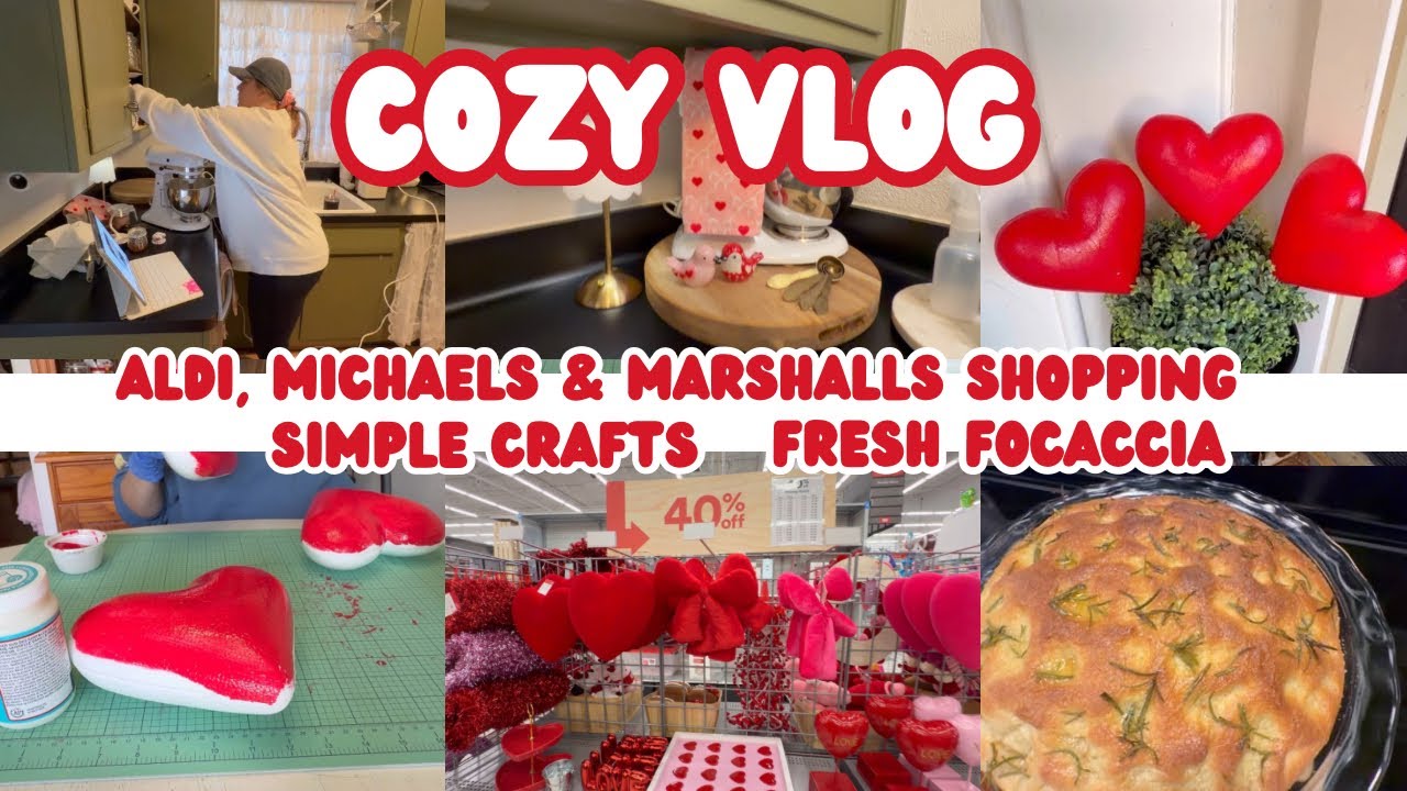 A Few Calm Days in My Life Vlog | Cozy Errands,  Baking & shopping (Michaels, Aldi & Marshalls)🛍️🕯️