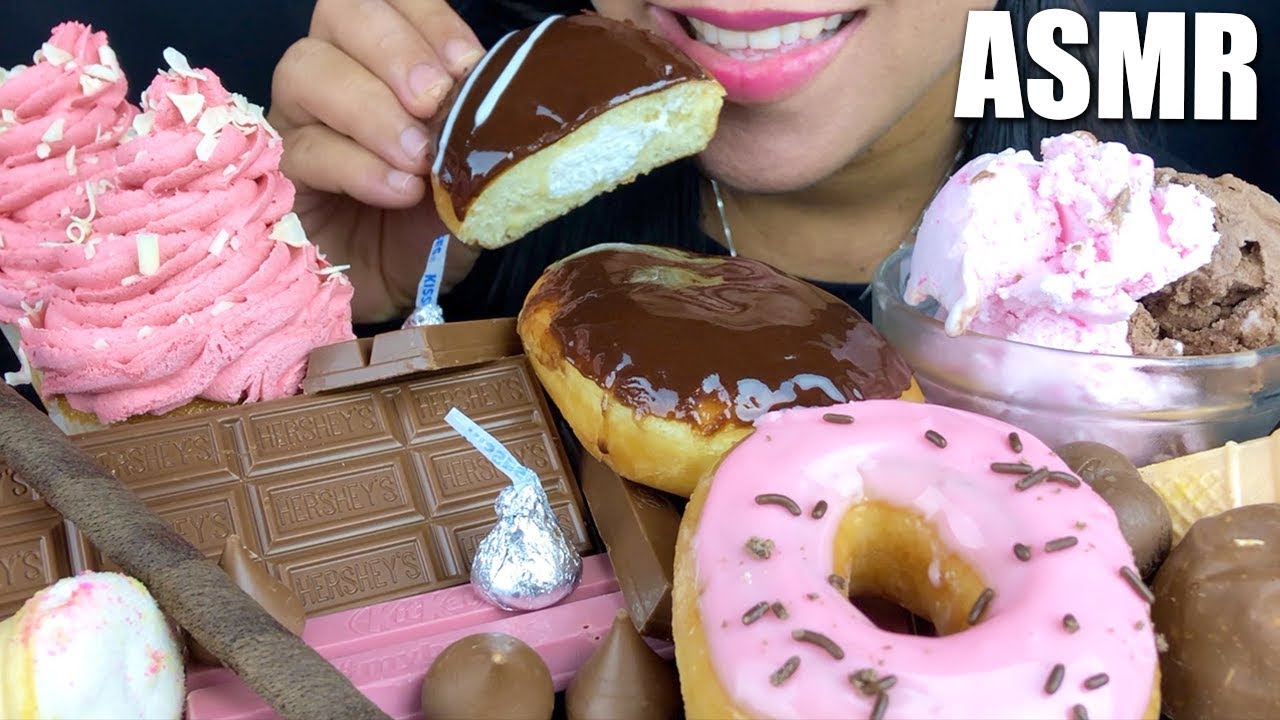 ASMR CUPCAKES + DOUGHNUTS + CHOCOLATE + ICE CREAM PARTY 디저트  | LaniEats ASMR