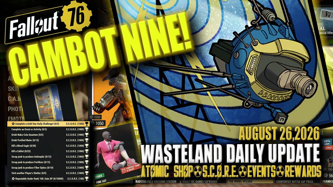 ☢️ Fallout 76 Atomic Shop and Daily Updates | Aug 26