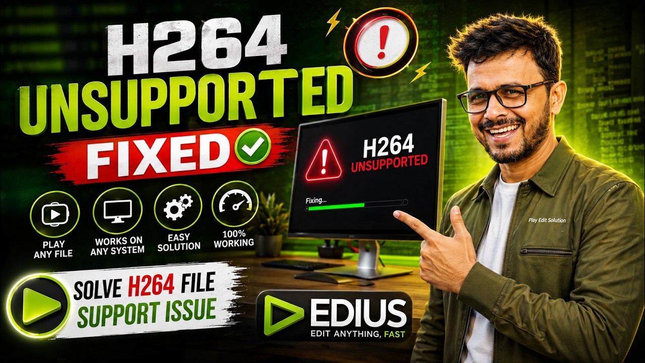 H264 FILE NOT SUPPORT SOLUTION IN TV || PLAY EDIT SOLUTION