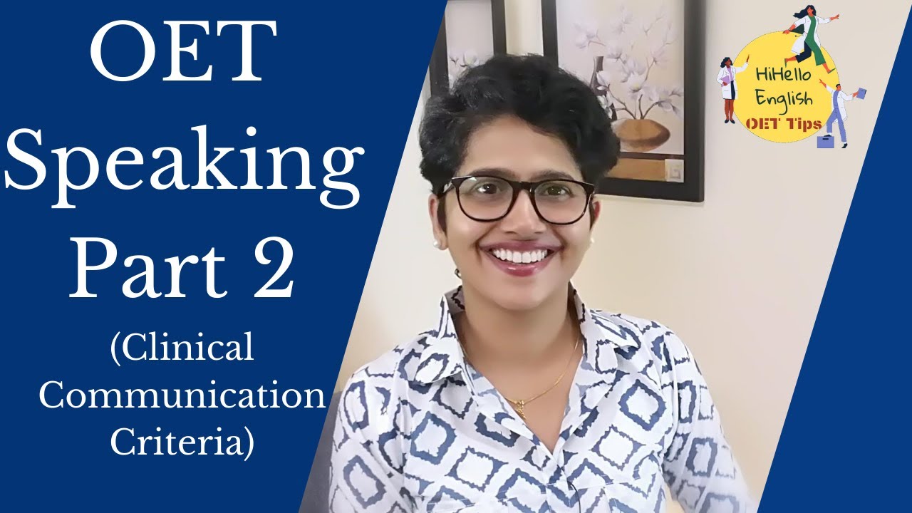 OET Speaking - Clinical Communication Criteria