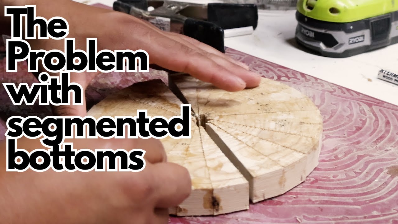 Turning a blood wood bowl with a segmented bottom