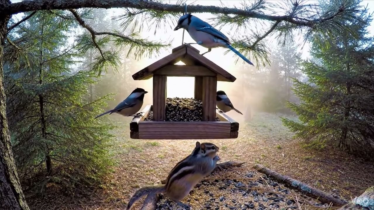 Birds at the Bird Feeder Meditation: Study #70