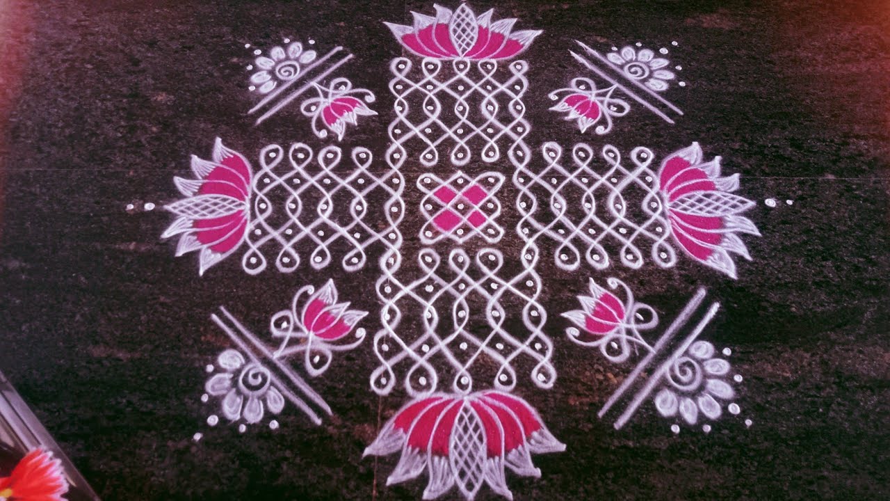 Andamaina Chukkalamuggu | Beautiful & traditional Melikala muggu | Sikkukolam 