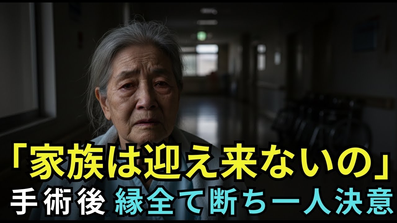 「ご家族はお迎えには…？」大手術からの生還後、3人の子どもたちは誰一人そばにいなかったーー家族に見捨てられ、私は全ての縁を断ち切ることを決意した【シニアライフ】【60代以上の方へ】