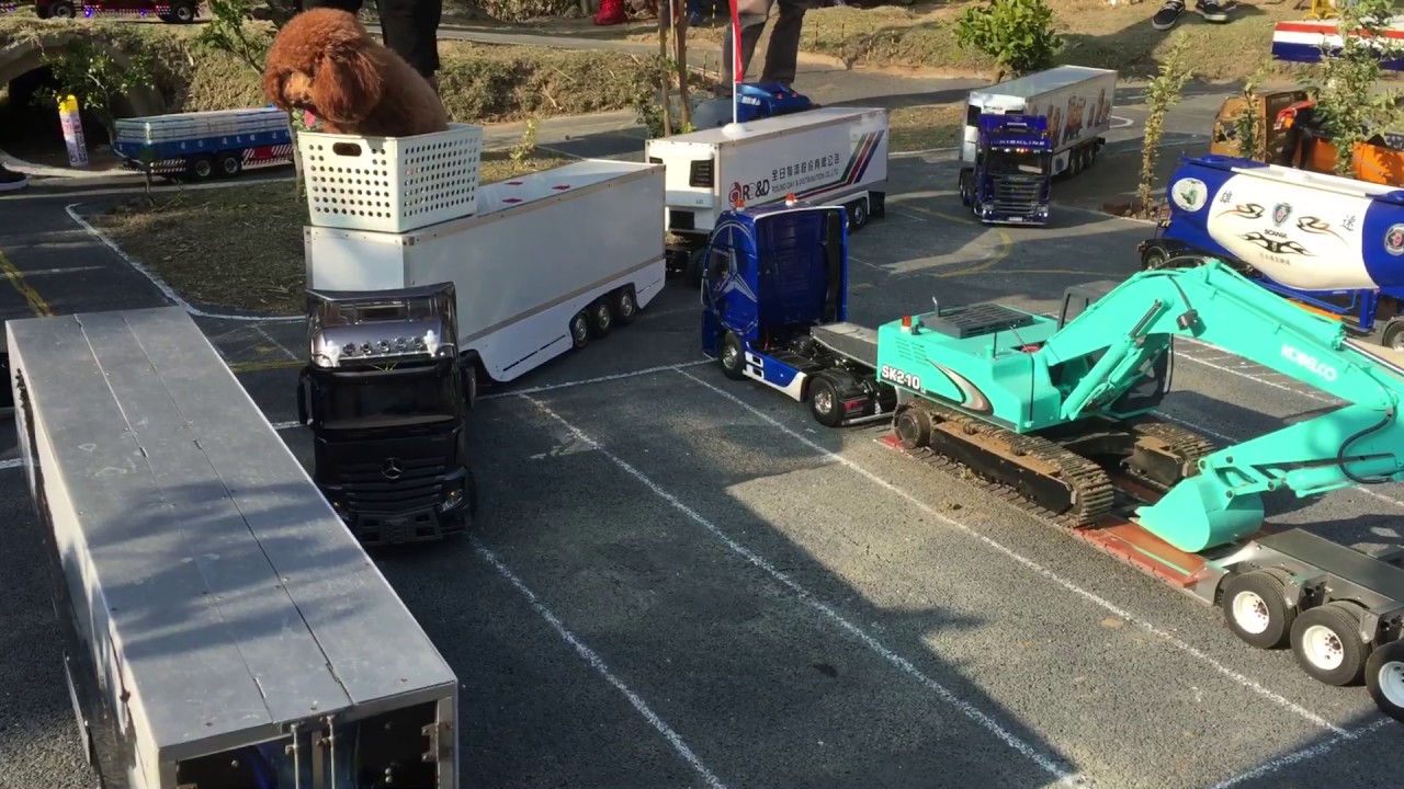 RC TRUCK 搖控拖車田宮1:14像真場地車聚