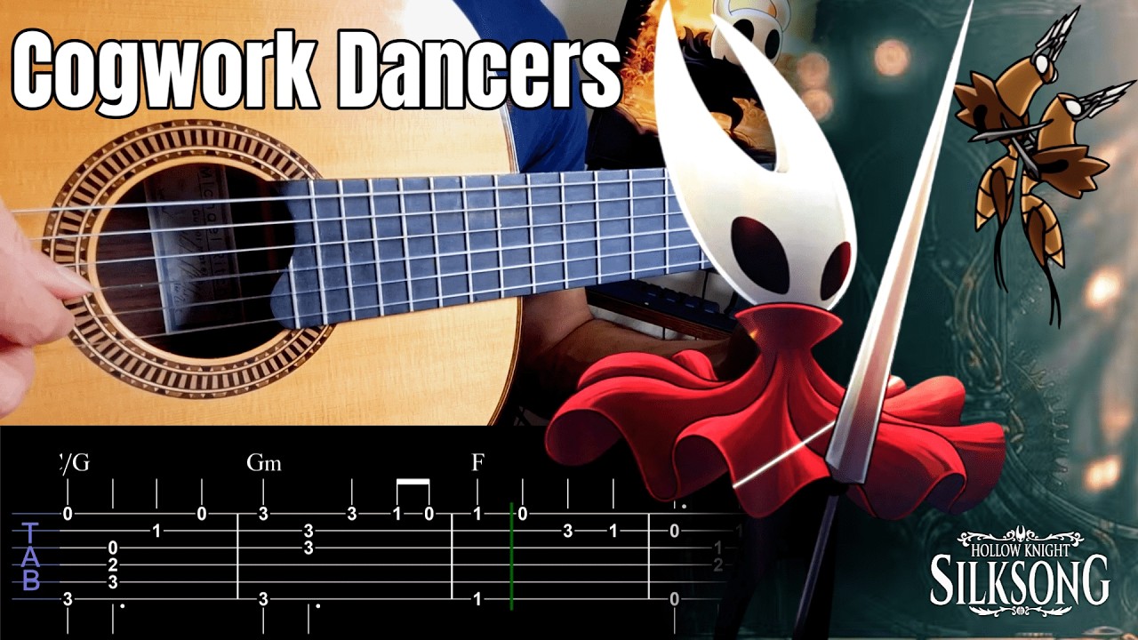 Cogwork Dancers (Silksong) - Guitar Fingerstyle Tutorial TAB