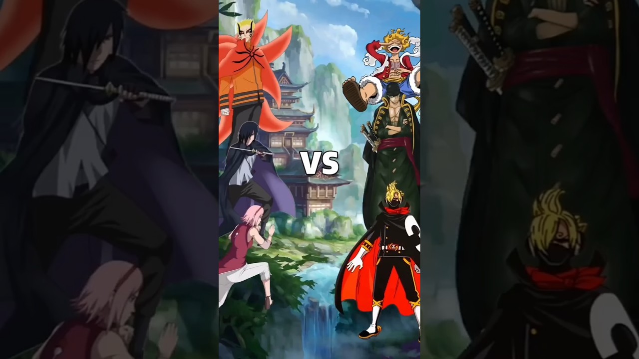 Naruto Team 7 vs Straw Hat Pirates💥 Ultimate Anime Crossover Fight | Luffy vs Naruto, Zoro vs Sasuke