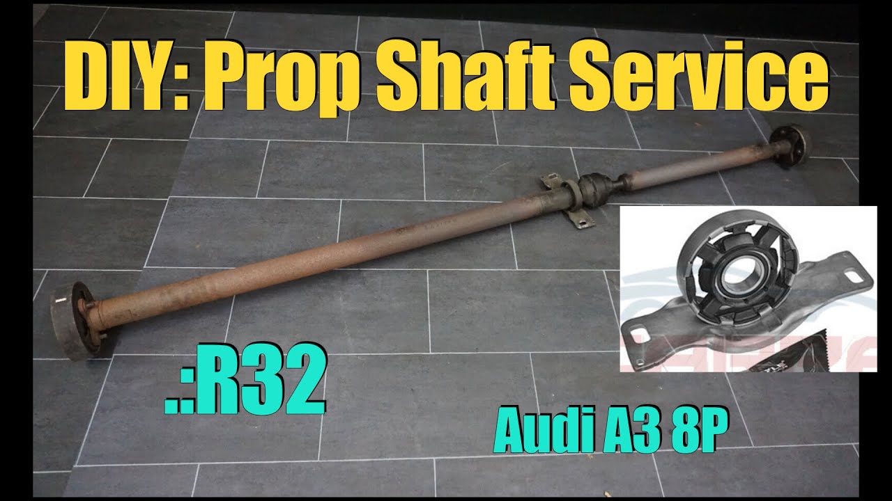DIY: How to Service Center Prop Shaft Support Bearing on A3 8P, VW Golf R32 2008-2012