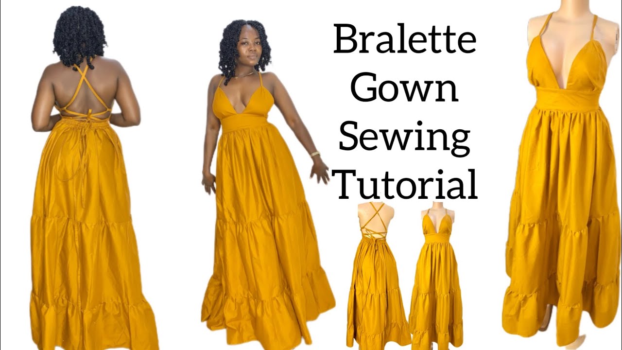 HOW to SEW a Bralette Gown…|.. ..Beginners friendly #chiomasstitches #fashion #sewing #tutorial #diy