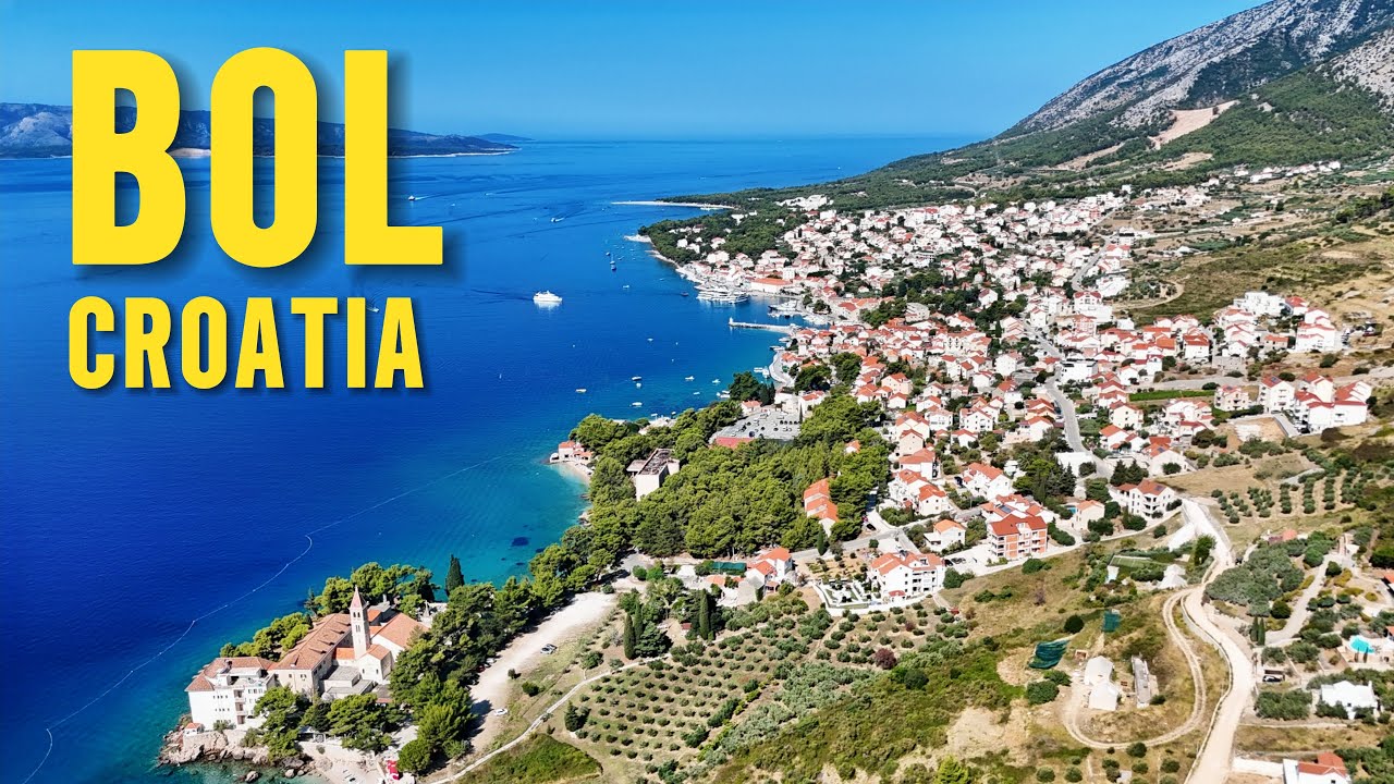 Fall in Love with Bol ❤️, Croatia 🇭🇷 | Stunning 4K Drone & Walking Tour 🚁🌴