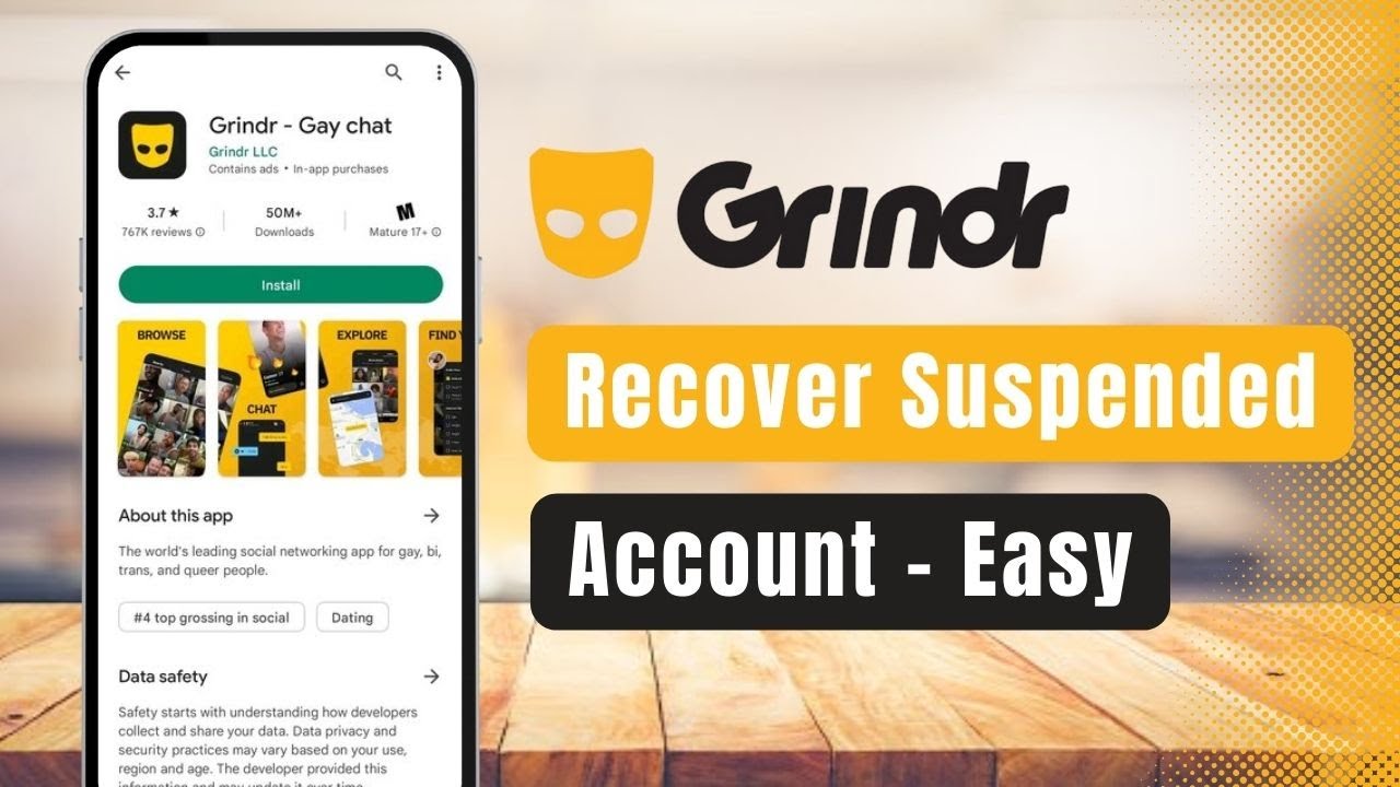 Grindr &ndash; How to Recover a Suspended or Banned Account !