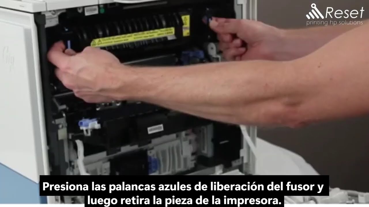 Instrucciones para cambiar Fusor HP Color LaserJet Enterprise 5700 5800 X57945 X58045 / 527G1A