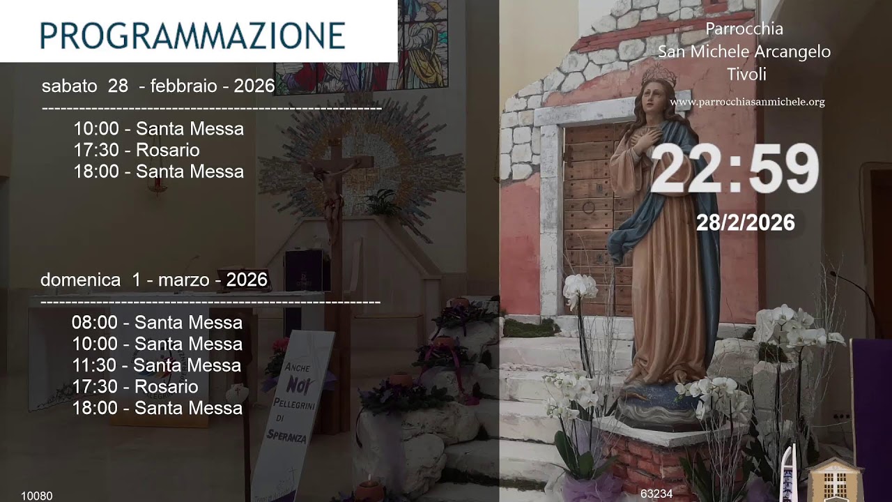 Diretta Santa Messa - Parrocchia San Michele Arcangelo - Tivoli