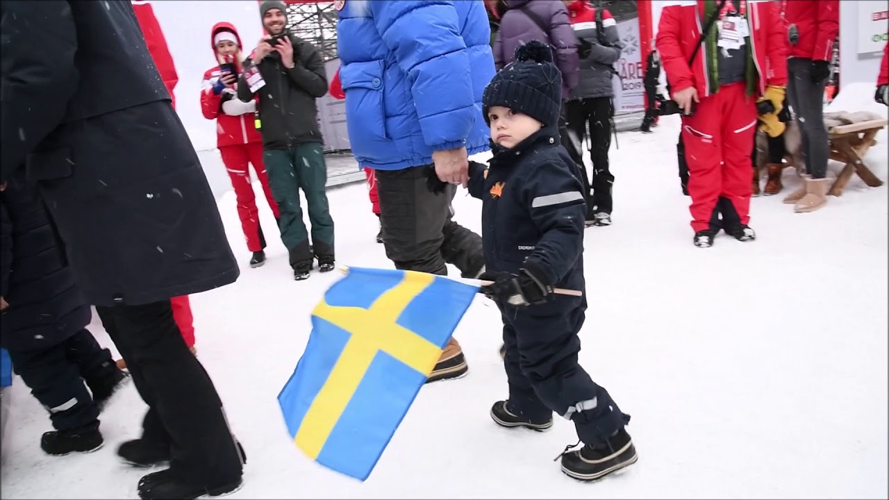 Prince Oscar, Princess Estelle at Alpine World Championships in &Aring;re