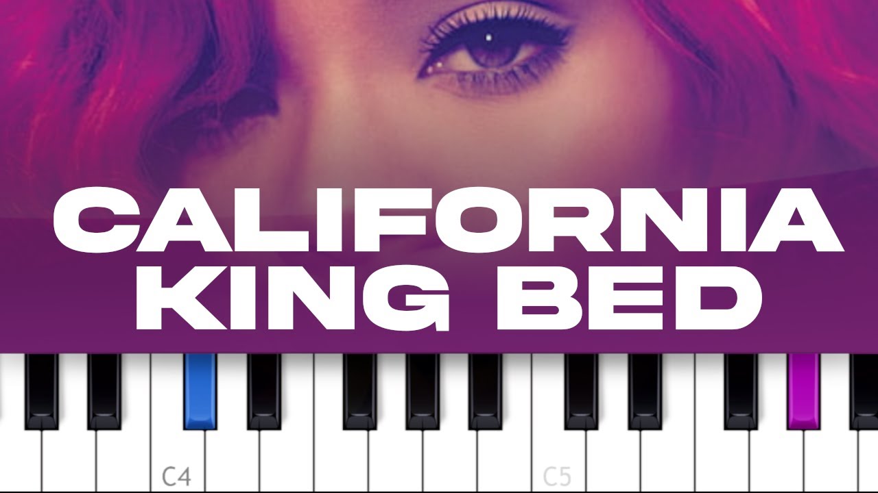 Rihanna - California King Bed (piano tutorial)