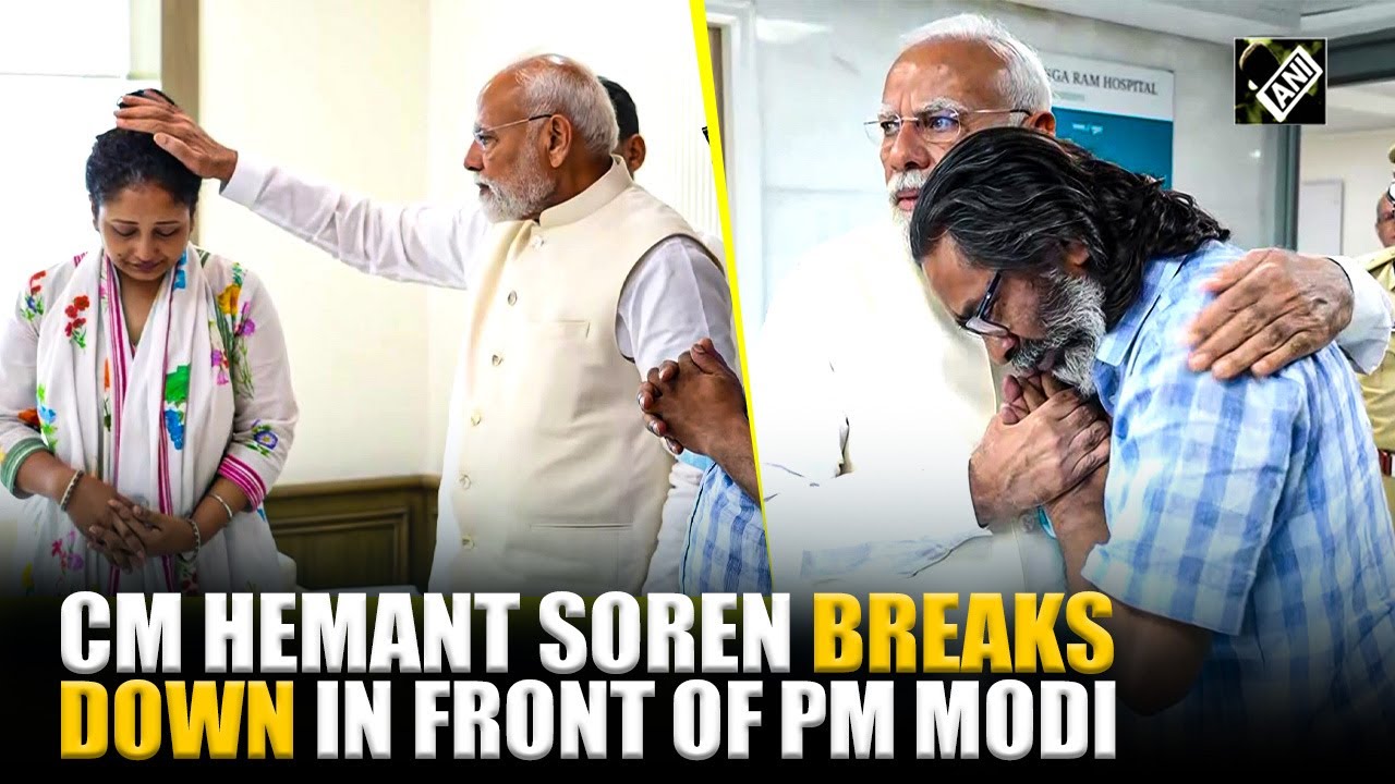 When PM Modi consoled Jharkhand CM Hemant Soren at Ganga Ram Hospital after his father's demise