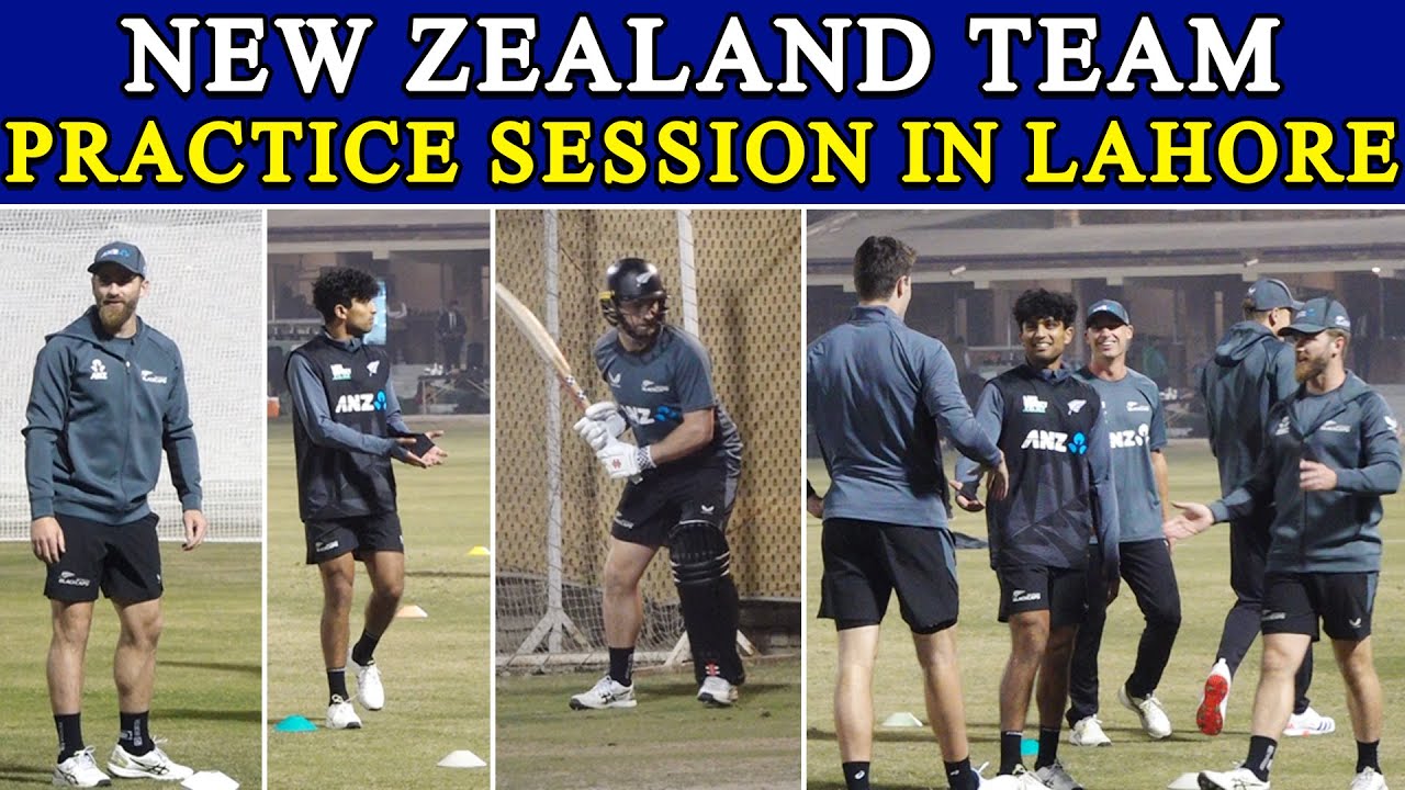 New Zealand Cricket Team Practice Session in Lahore l 