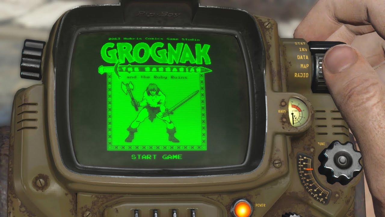 Full Playthrough Of Grognak: The Barbarian Mini-Game (Fallout 4)