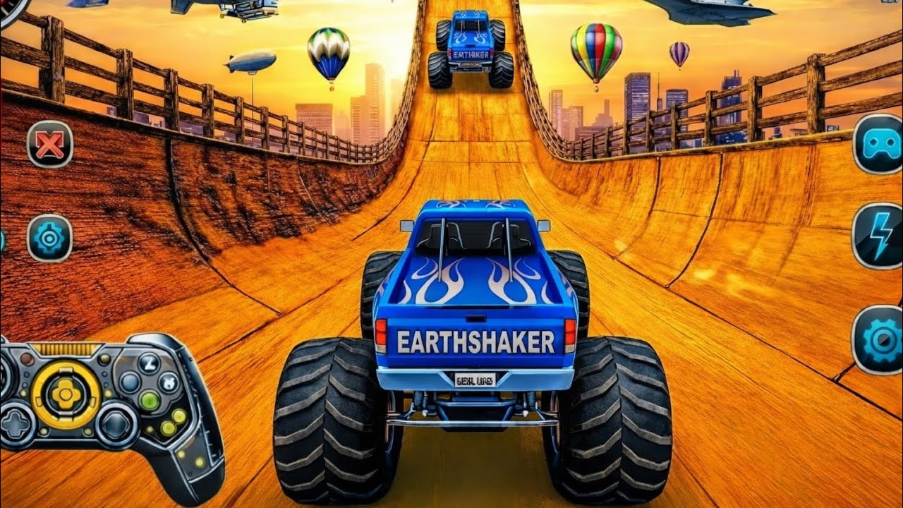 🚨Monster Truck Mega Ramp Extreme Racing Mega Ramp Extreme stunts 💥 Insane Crash Stunts (part 2)