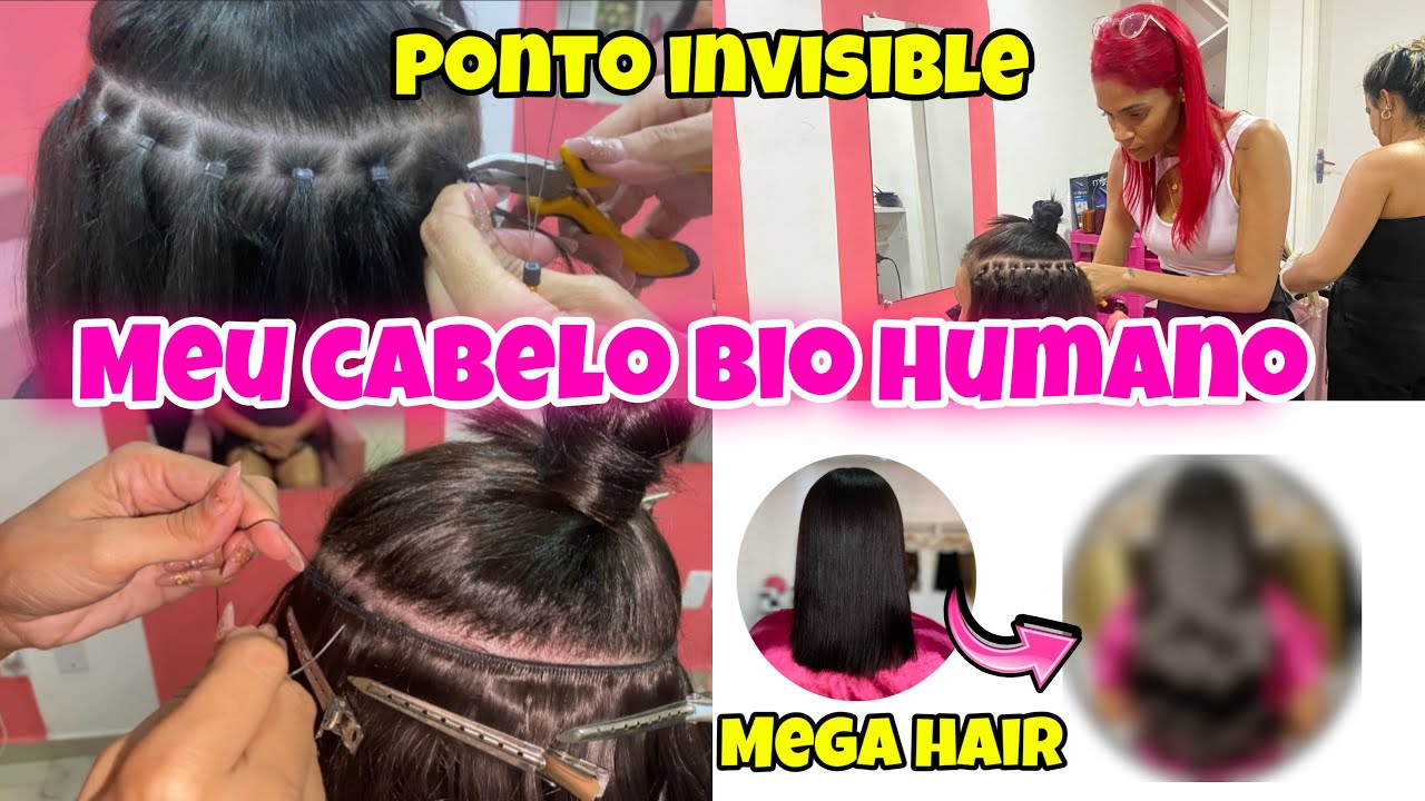 MEU NOVO CABELO BIO HUMANO MÉTODO PONTO INVISIBLE 💕