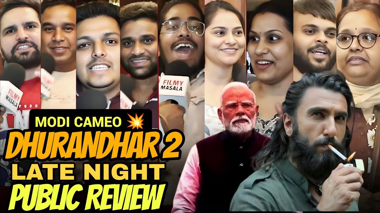 Dhurandhar 2 public review | modi cameo 😱|  late night show  | dhurandhar 2 review 