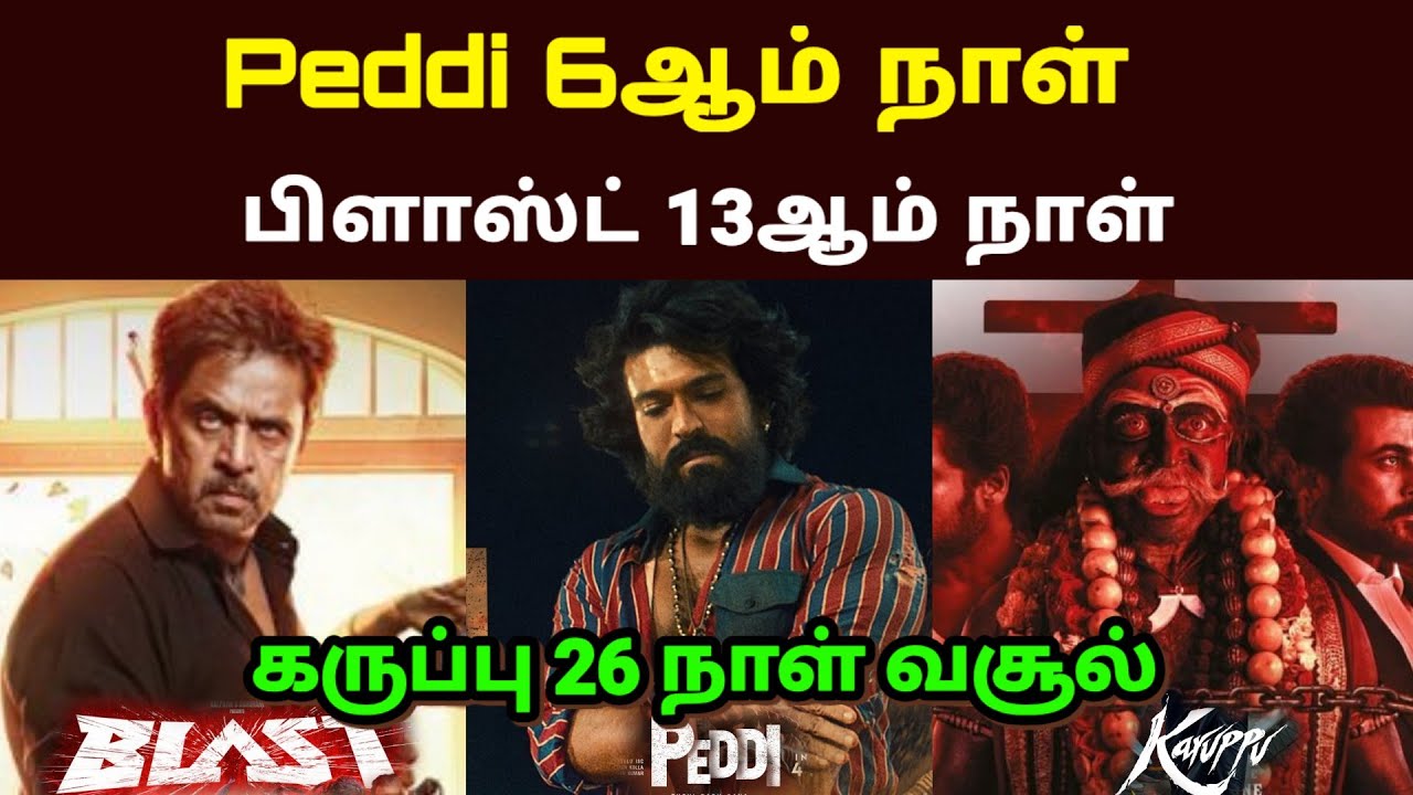 Karuppu Movie 26th Day Collection | Suriya | Peddi 6th Day Collection | Ramcharan 