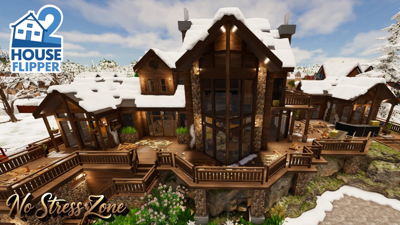 House Flipper 2 &ndash; Lodge House Build | No Commentary (custom job)