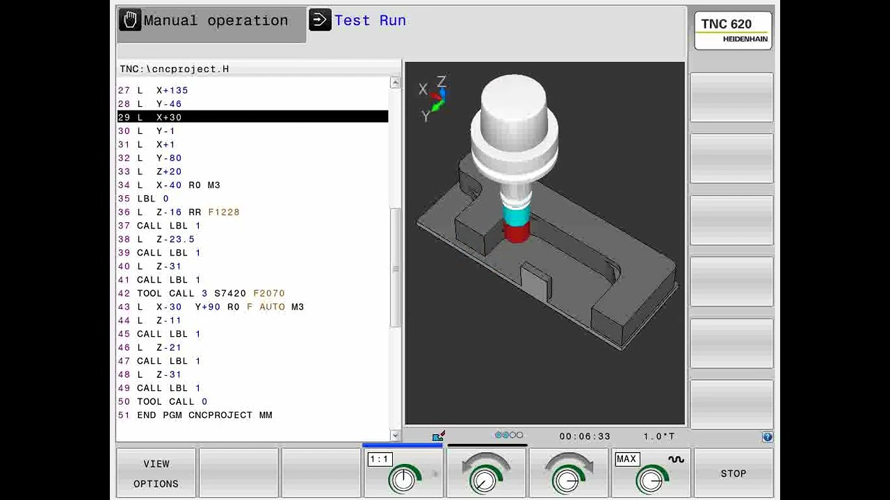 Heidenhain tnc 640 or tnc 620 simulation