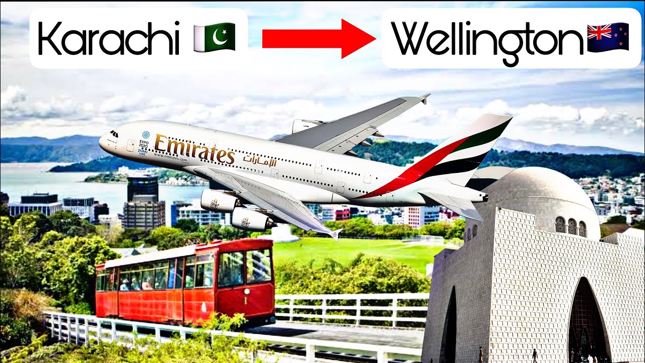 Karachi 🇵🇰Wellington 🇳🇿 | Longest Flight ✈️ | Emirates A380 | NZ vlogs EP 1