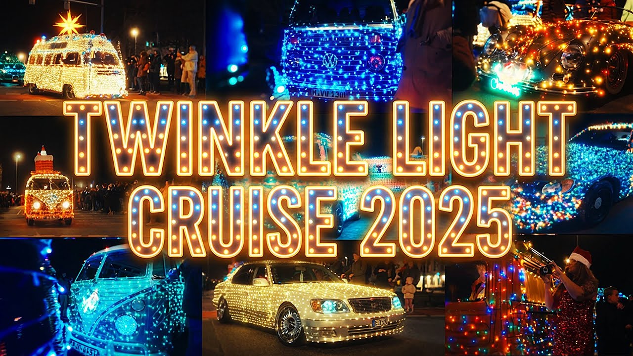 7. TwinkleLightCruise 2025 | 367 glowing Christmas Cars, Oldtimer and much more in Hannover