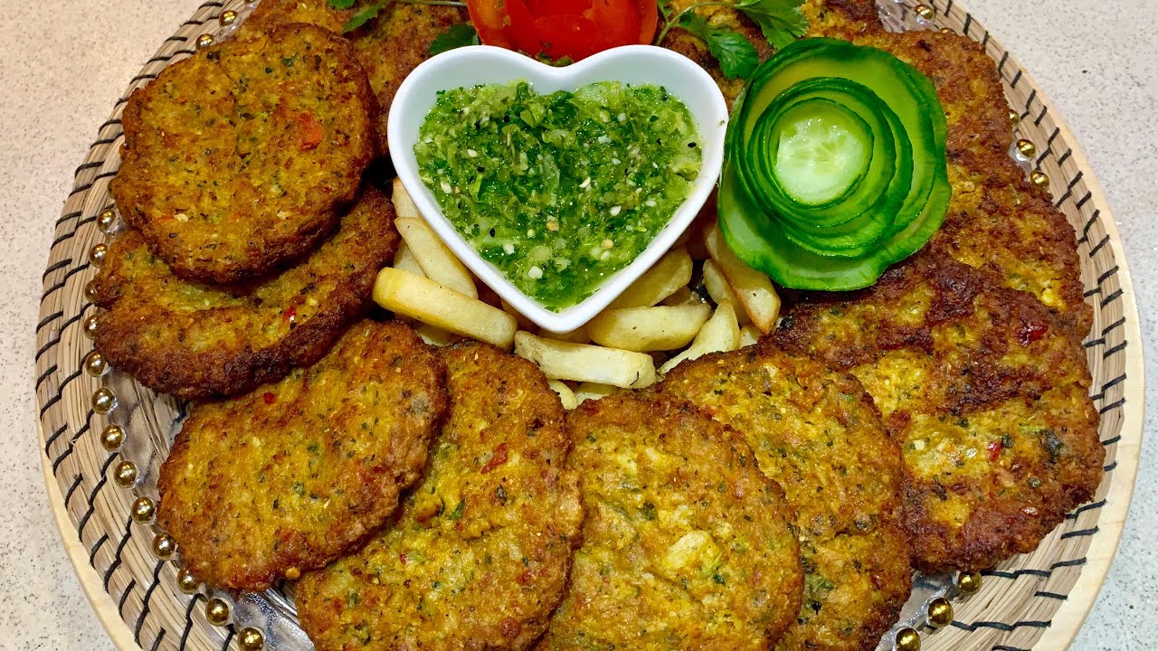 Chicken Chapli kebab  چپلى كباب مرغ