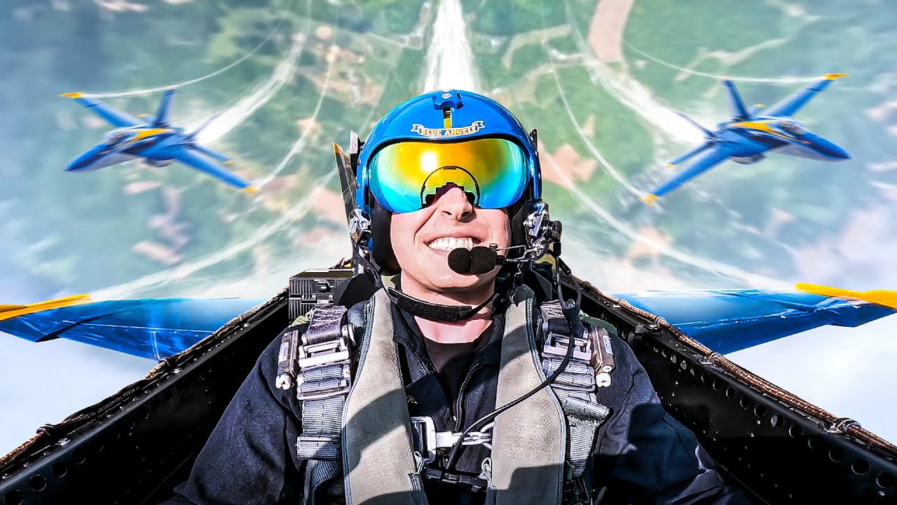 Перегрузка 7g на истребителе F-18 с &laquo;Голубыми ангелами&raquo;