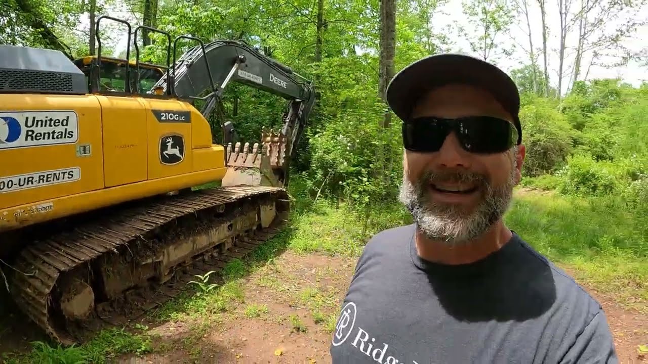 I can't believe I hit this with the excavator!!